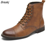 Men's Boots Men's Boots Plush Warm Men's Leather Boots Italian Style Men's Chelsea Boots Outdoor Boots Men's Ankle