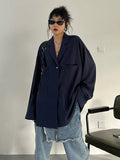 Elegant White Blazer For Women Notched Collar Long Sleeve Solid Minimalist Spring Blazers Female Fashion