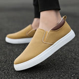 Men Canvas Shoe Casual Sneaker for MenLight Slip-on Vulcanized Comfortable Male Flats Loafers New Black Trainers Zapatos