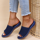 Women's Shoes 2022 Summer Plus Size Wedge Platform Sandals Soft Bottom Beach Muje Ladies Outdoor Light closed toe Flat