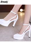 Pumps Luxury Pointed Toe Office Lady Pumps Black Ladies High Heels Sandals 2023 Women Leather Office Shoes Summer