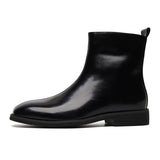 Breakj 2023 New Male British High Gang Middle Set Foot Side Zipper Big Head Retro Platform Work Boot