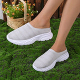 for Women 2023 Outdoor Breathable Women's Vulcanize Shoes Thick Bottom Walking Shoe Easy Put on Slippers Slip-on