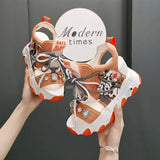 Platform Sandals Women 2020 Summer Breathable Rhinestones High Heels Ladies Shoes Height Increasing 8.5cm Women