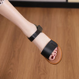 New Summer Fashion Casual Shoes Low Heel Ladies Sandals White Roman Style Gladiator Sandals Ladies Flat