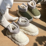 New Women's Winter Cotton Shoes Comfort Couple Non Slip Platform Snow Boots Women Thick Bottom Keep Warm Ankle Boots