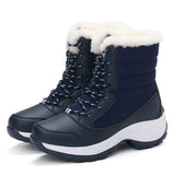 Women Boots Waterproof Winter Shoes Women Snow Boots Platform Keep Warm Ankle Winter Boots With Thick Fur Heels Botas Mujer