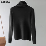 collar Loose soft pure color turtleneck Sweater Pullovers for Women Casual Long Sleeve Sweater Jumpers Female