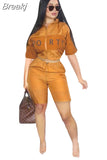 2023 Women Set Tracksuits Letter Print Zip Coat Tops + Knee Length Shorts Suit Sporty Two Piece Set Street 2pcs