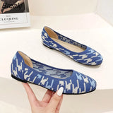Knitted Single Shoes Women Flat Shoes Round Toe Casual Shoes 11 Colors Spring Summer Plus Size
