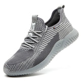Safety Shoes Men Ankle Boots Shoe Man Work Summer Breathable Lightweight Boots Oil Resistant Sneakers Freeshipping