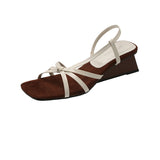Breakj Fairy Wind Woven Temperament In The Summer Of 2025, Show-To-Toed And Sandals Women's One-Legged