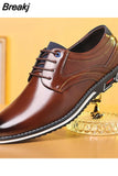 Men Shoes Business Brand Leather Shoes Fashion Casual Shoes for Men Black Brown Breathable Loafers Comfort Men'shoe
