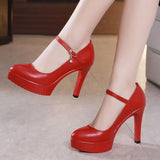 New Shallow Mouth Model Cheongsam Walking Show Shoes Women's High Heels, Sharp Heels And Large Size Professional Work