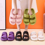 Men Women Slippers Unisex Couple Shoes Sandals Soft Sole Beach Slides Thicker Platform Slipper Home Indoor Bathroom