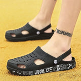 Breathable 5 Men Zuecos Hombre Cholas Slip On Outdoor Mens Rubber Beach Sandals Summer Shoes Garden