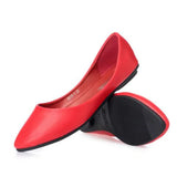Leather Flat Shoes Woman Hand-sewn LeatherLoafers Cowhide SpringCandy colorCasualShoes Women Flats Women