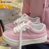 Women's Sneakers 2023 Korean Summer Platform White Sports Shoes Vulcanize Running Kawaii Lolita Green Pink shoes
