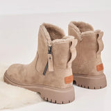 Winter New Korean Version Plus Velvet Warm Snow Boots Female Short Tube Cotton Boots Tassel Zipper Boots Cotton Shoes
