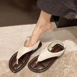 Clip Toe Women Beach Sandals Flip Flops Shoes Summer Dress Walking Casual Slippers 2024 Fashion New Femme Slides
