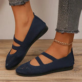 Mesh Women's Ballet Flat Shoes Comfortable Breathable Knitted Casual Shoes Women Plus Size Soft Sole Loafers Woman
