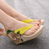 Queen Woman Slippers Home Casual Beach Flip Flops Lady Sandals Summer Sexy High
