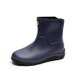 Men's Rain Boots Waterproof Men Ankle Boots Platform Rain Shoes Fashion Flats Men Casual Rainboots Man Rubber Rain