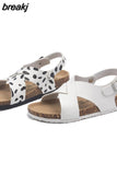 2023 New Beach Cork Sandals Casual Women Summer Buckle Strap Outside Non-slip Sandalias