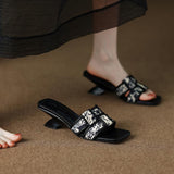 Breakj Slippers Women Wear The New Summer 2024 Fashion Small Fragrance Fashion Delicate And Sophisticated Sense Cool