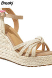 Platform Sandals For Women Wedges Ankle Strap Open Toe Espadrille Wedge Summer Women Sandals Shoes Great