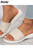 Women Sewing Slippers Casual Sandals Shoes for Women Summer New Platform Fashion Comfort Beach Slippers Sandalias Plus
