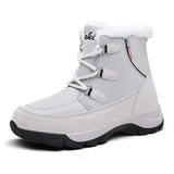 o'clock Winter New Women's Snow Boots Stylish Soft Lace-up Warm Lined Female Shoes Comfortable Quality Anti-skid
