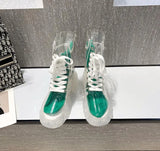 Platform Boots 2021 New Fashion Women Waterproof Ankle Boots Feminine Clear Heel Short Boots Sexy Female Rain