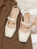 For Women 2023 Female Shoes Slippers Soft Slides Cover Toe Low Shallow New Comfort Flat Basic Spring Fabric Retro