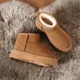 Womens Boots Winter Womens Ankle Boots Winter Shoes Women's Snow Boots Botas Mujer Warm Heightened Faux Suede Shoes
