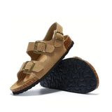 New Summer Women Cork Sandals Casual Non-slip Beach Men Outdoor Gladiator