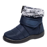Winter Warm Rabbit Fur Snow Boots for Women Waterproof Non Slip Winter Boots Women Plus Size Thick Plush Ankle Botas