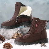Women Boots 2023 New Winter Boots With Low Heels Ankle Boots Snow Botas Mujer Keep Warm Winter Shoes Women Platform