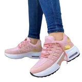Breakj 2023 New Casual Sneakers Women's Flying Slopes And Round Head Lace With Mesh Breathable Women's