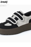 Size 35-40 Women Sneakers 2023 Ins Fashion Platform Flats Shoes For Woman Spring Casual Daily Lady Heels