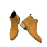 Winter New Round Head Solid High Heels Women's Outwear Large Size Warm and Comfortable Short Boots Fashion Boots