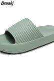 Thick Platform Bathroom Home Slippers Cloud Slippers Women Soft Sole EVA Indoor Slides Sandals Summer Non-slip Flip