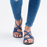 Size Summer Beach Sandals Women Clip Toe Rope Knot Flat Slippers