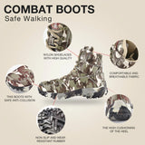 Army Men Boots Winter Lace Up Waterproof Outdoor Shoes Breathable Canvas Camouflage Tactical Combat Desert Ankle