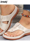 Women Sandals Soft Bottom Summer Shoes For Women Wedge Heels Sandalias Mujer Beach Slippers Women Flip Flops Summer