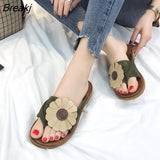 New Summer Fashion Elegant Women Slippers Flip Flops Bow Outdoor Sports Beach Comfortable Solid Color Sandals Women