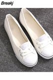 Woman Casual Slip on Sneakers Women Shallow Loafers Female Canvas Vulcanized Ladies Round Toe Flats Women's Footwear
