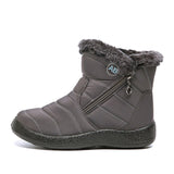 Waterproof Snow Boots for Women Winter Shoes Warm Plush Platform Ankle Boots Woman Big Size Non Slip Low Heel