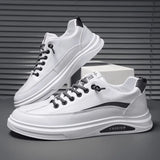Casual Shoes for Men Comfortable Mens Skateboard Shoes Handmade Design Flats Sneakers Male White Vulcanized