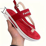 New Thick-soled Women's Sandals Summer Thick-soled Shoes Women's Wedge High Heels Sandalias Mujer Luxury Summer